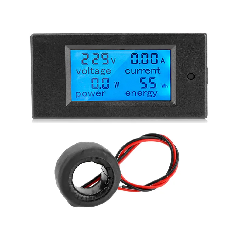 

AC 80~260V 100A Digital Voltmeter Power Meter Indicator Accurate Ammeter kWh Watt Energy Voltage Current Power Monitor Tester