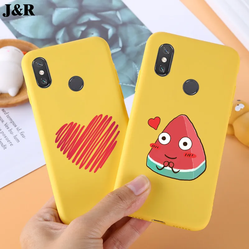 Cute Case For Xiaomi Mi Max 3 Cover Silicone Soft TPU Back Covers For Xiaomi Mi Max 3 MiMax3 6.9" Fundas Couqe Cases Yellow