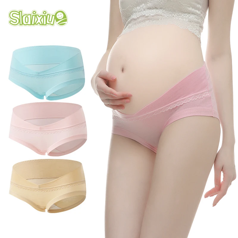 SLAIXIU Maternity Underwear U Shape Women Underpants Pregnant Clothes