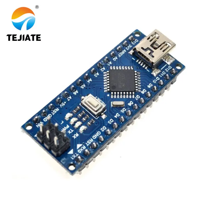 Контроллер Nano V3.0 ardu ino ATMEGA328P ATMEGA328 оригинальный CH340 + USB кабель|Интегральные схемы| |