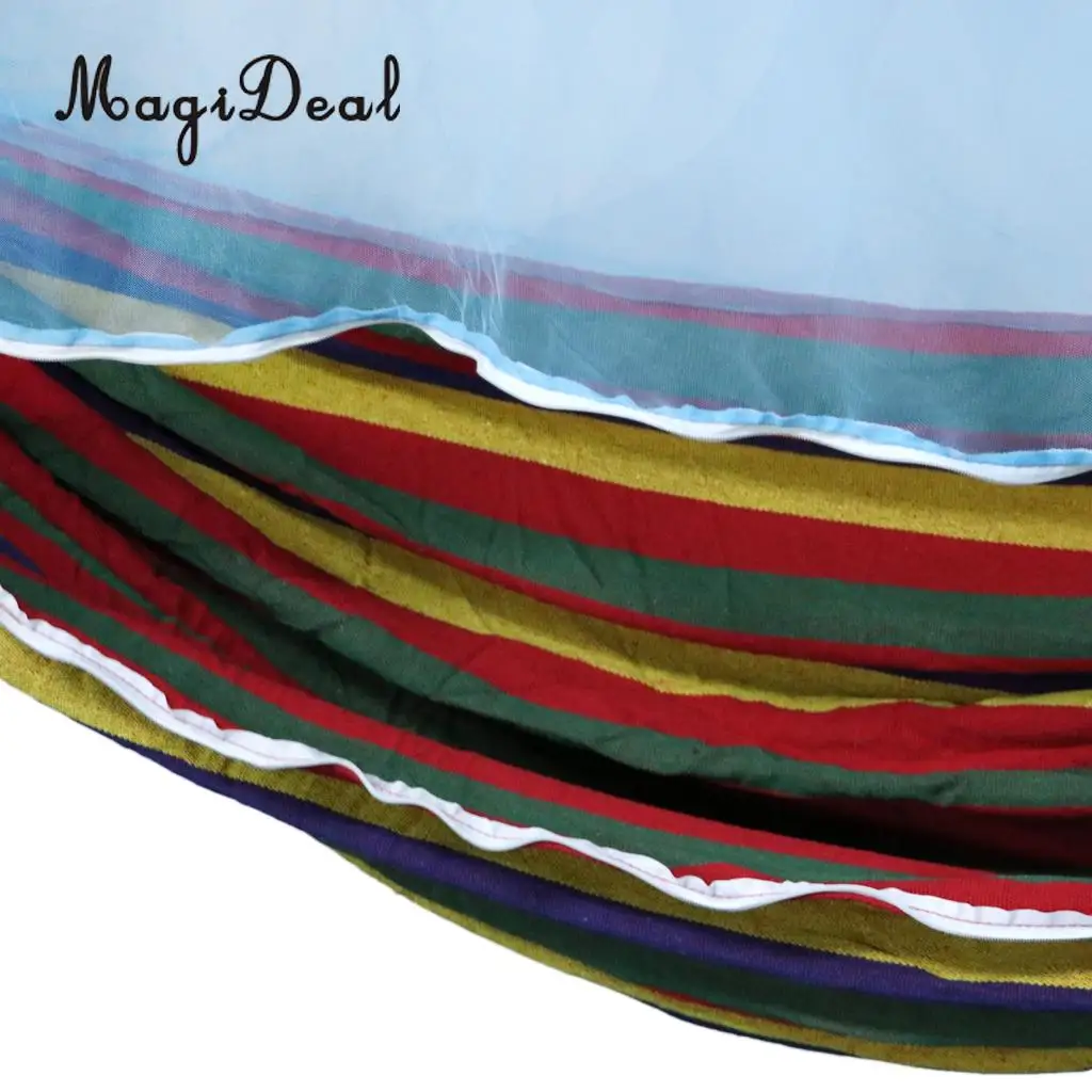 MagiDeal Mosquito Net Outdoor Camping Sleeping Swing Hammock Hanging Bed Outdoor Camping Sleeping Swing Hammock
