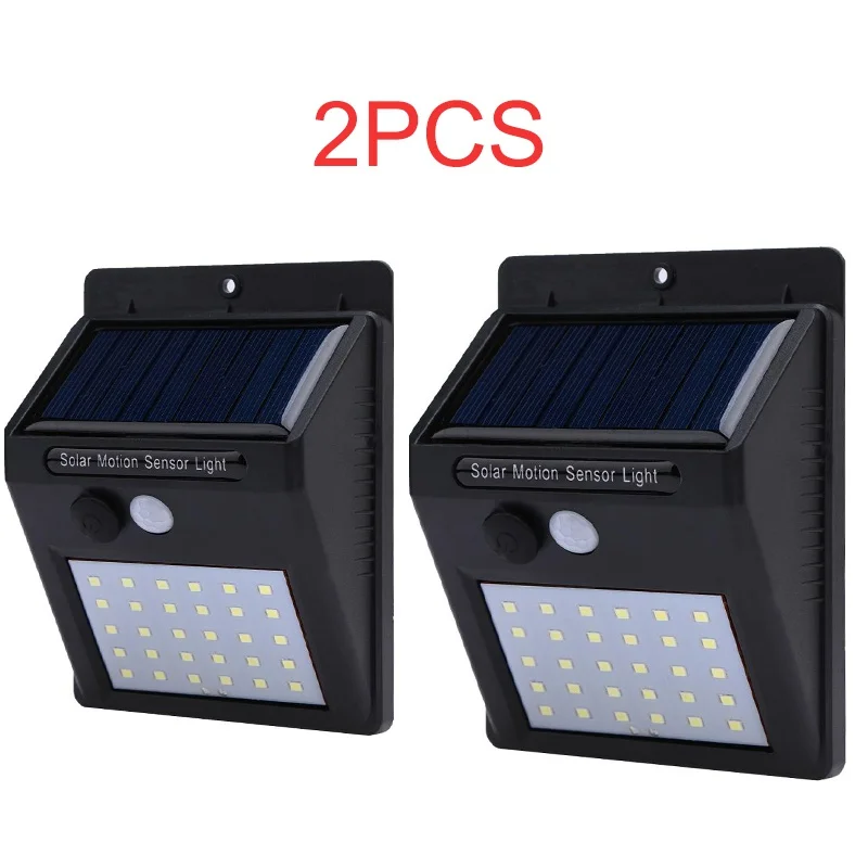 

2 Pcs/lot 30 LED Solar Light Bulb Garden Light Outdoor Wall Sense Waterproof IP65 Solar Lamp Wall Lights Lampe Solaire Exterieur