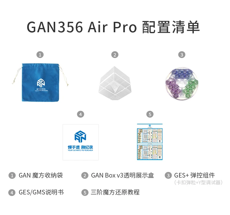Новейший Gan356 Air Pro 3x3x3 Cube Gans цифровой IPG Кубик Рубика для профессионалов GAN 356 Pro 3x3 скоростной куб обучающий игрушки