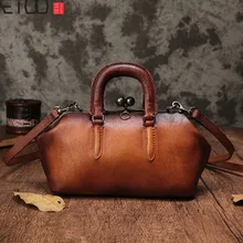 AETOO New small bag retro handmade lock leather female bag top layer leather diagonal cross bag shoulder handbag bag female