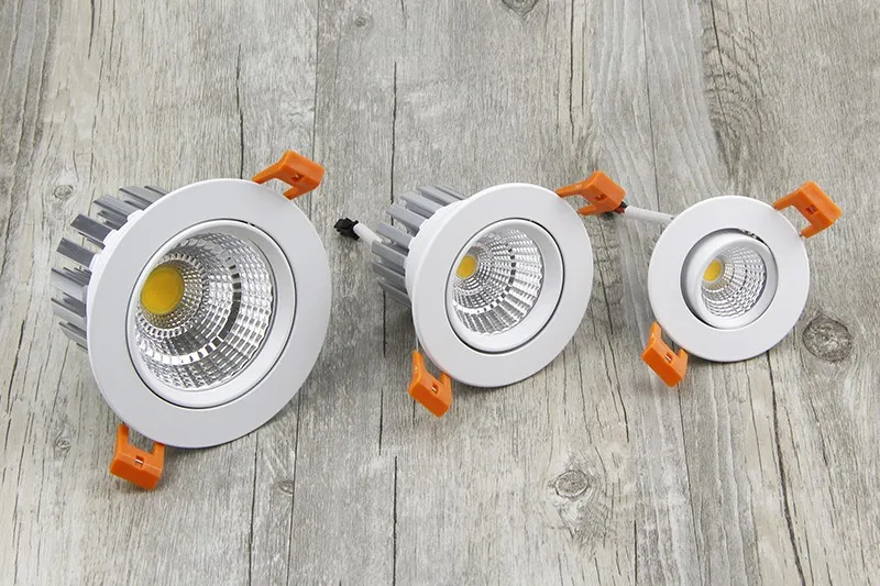 [DBF] New model LED Dimmable Downlight COB 6W 9W 12W 15W 18W 24W LED Spot light LED decoration Ceiling Lamp AC 110V 220V