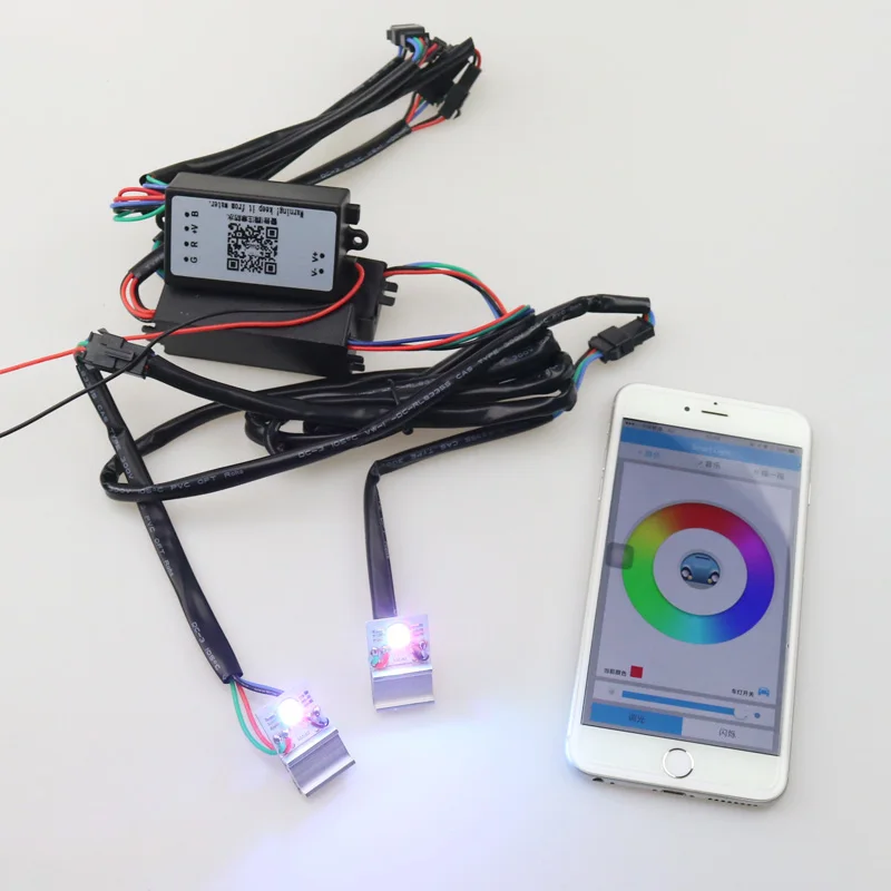 Бесплатная доставка высокое качество Универсальный Новый Led дьявол глаз демон RGBW