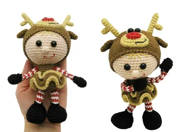 

crochet toys amigurumi Amigurumi deer girls doll rattles number WS0051