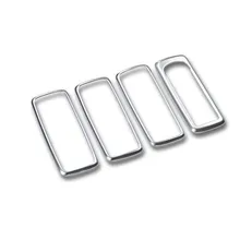 Стайлинга автомобилей! 4 шт. ABS встроенный в дверь автомобиля подлокотник декоративная рамка планки для Land Rover LR4 Дискавери 4 2010