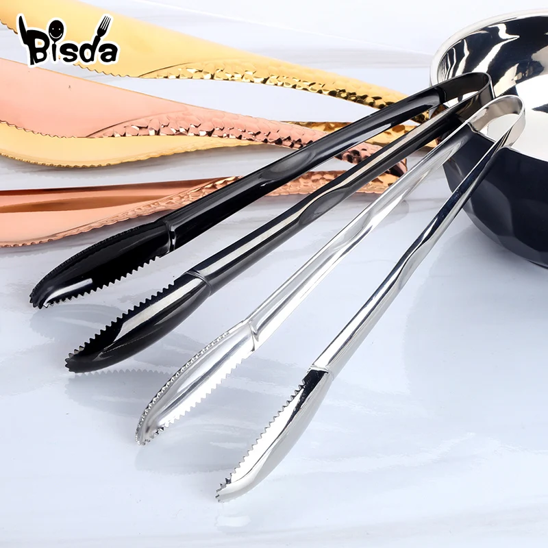

Ice Tongs 304 Stainless Steel Bar Tool Bread Food Candy Clamp Clip Kitchen Barbecue BBQ Clip Multi-function Kitchen accessories