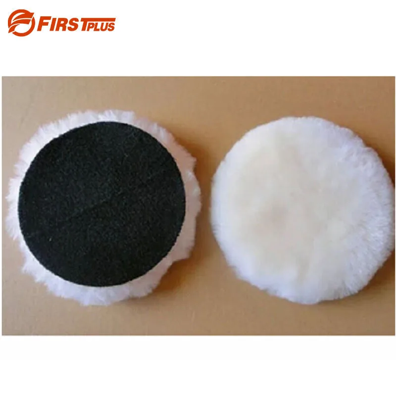 

5 X 100% Natural Wool Polishing Pad Car Paint Grinding Waxing Buffing Adhesive Pads for Car Polisher Buffer