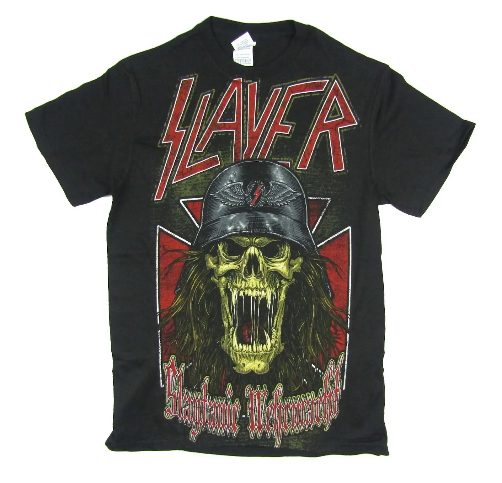 Slayer Slaytanic вермахта Череп Черная футболка новый официальный Мерч группы Rude Топ Ти