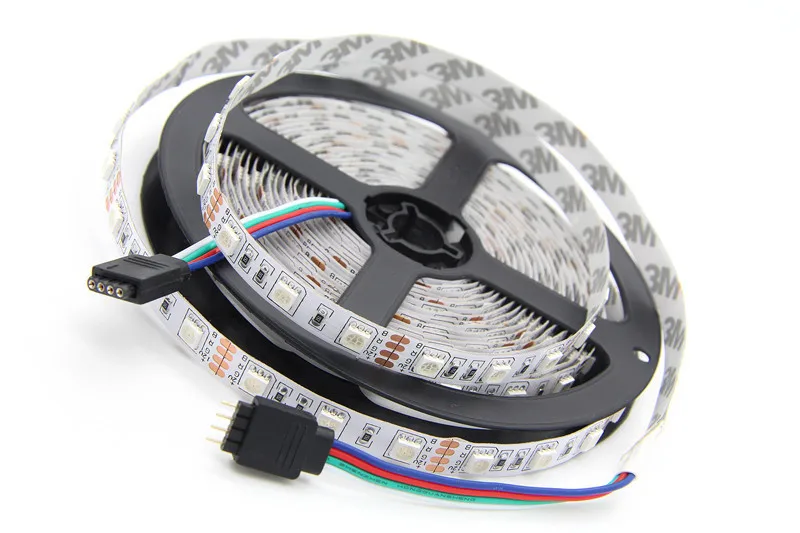 5 м 300LED 5050 SMD 12 В гибкий свет 60led/м Светодиодная лента, белый/теплый белый/синий/зеленый/красный/желтый