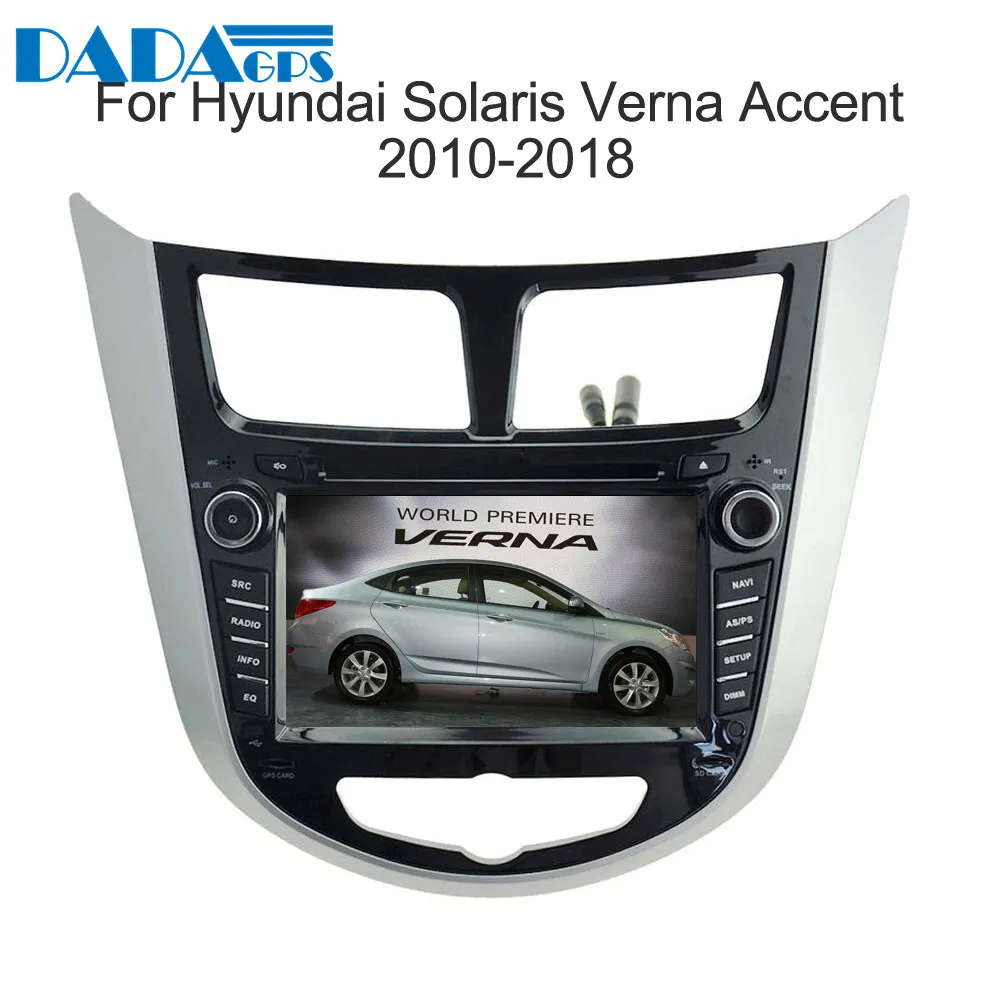 Автомагнитола с 7 &quotIPS Android 9 0 автомагнитола DVD плеер для Hyundai Solaris Verna Accent 2010 2018 GPS