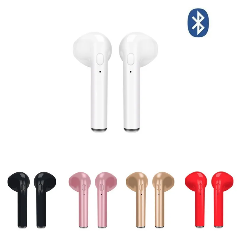 

I7 i7s tws in-ear Bluetooth Earphone Binau Wireless headset Earbuds Headphone With MicPhone for iPhone Xiaomi Samsung Huawei LG