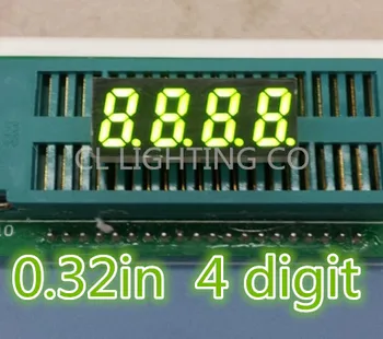 

Green 0.32" inch LED digital tube 0.32in digital tube 7 segment led display 4 digits common cathode