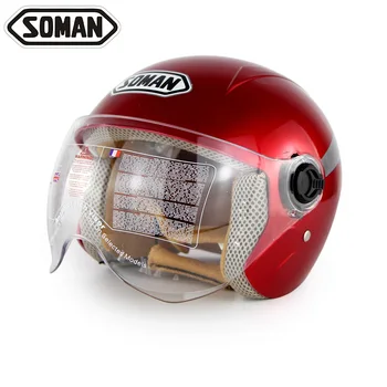 

SOMAN brand Motorcycle Child Helmet Coat Helmet Locomotive Cross Country Children Helmet Four Seasons Universal fast ship