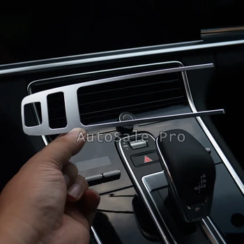 

(Only Fit For European Car Model) Interior Console Shift Gear Decorative Cover Frame Trim 1pcs For Porsche Cayenne 2018-2019