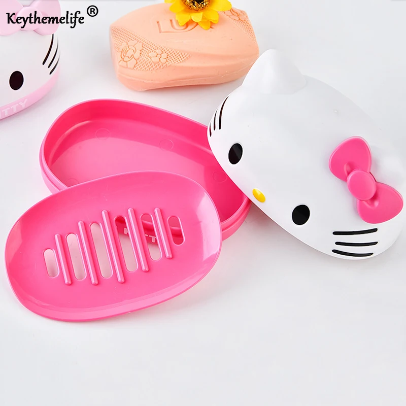 

Soap Dishes Cartoon Plastic Soap Holder Dish Plate Soap Box Bathroom Accessories Plastic Soap Box Dropshipping