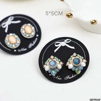 

100pcs/Spot/mini card/hand DIY jewelry/earrings/brooch/necklace display tags custom design 2019041