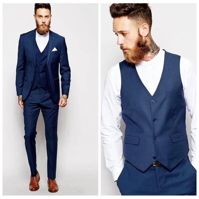Formal Wedding Groom Tuxedos Slim Fitted 2019 Business