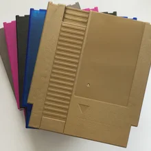 Цвета радуги 72 Шпильки игры замены картриджа Пластик В виде ракушки для NES консоли