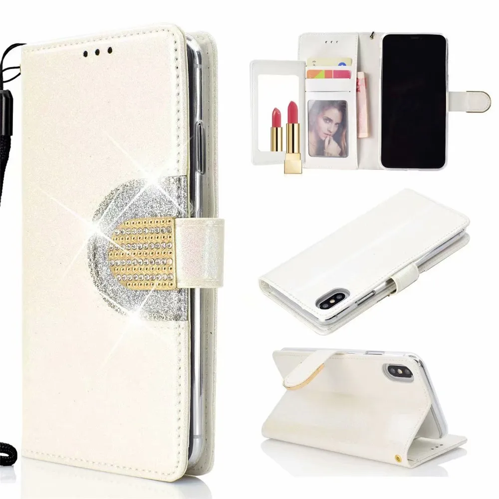 CARPRIE Mobile Phone Cases Bling Glitter Leather Case