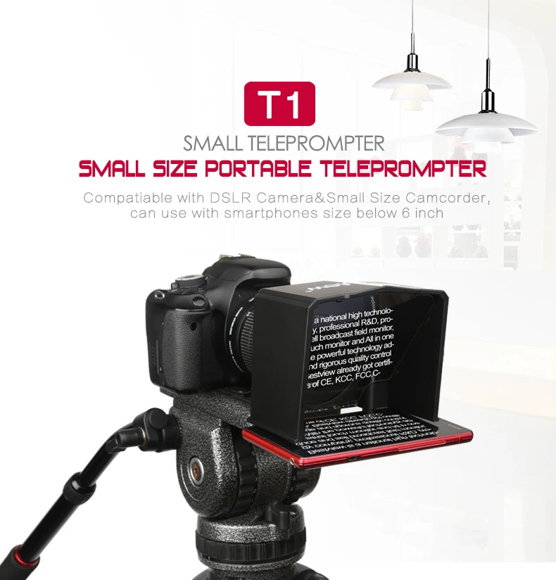 Desview смартфон Teleprompter для Canon Nikon sony камера фотостудия DSLR для Youtube интервью Teleprompter видеокамера