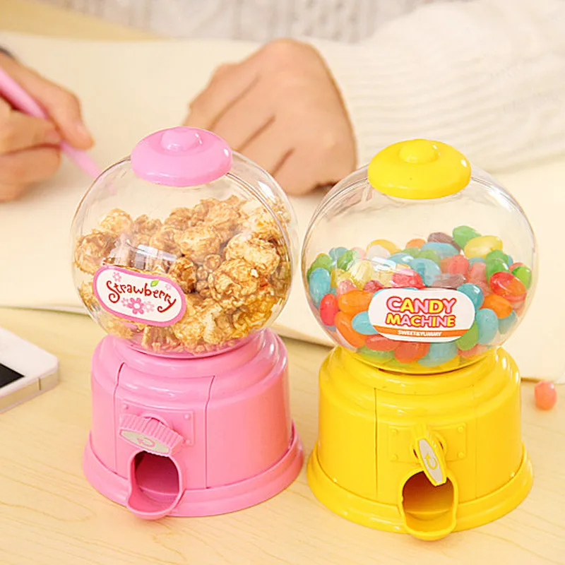 

High quality plastic Candy Machine Dispenser Coin Saving Bank Money Storage Box Decorative Toys Christmas Gift for Kids