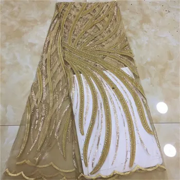 

Latest African Laces African lace fabric 2019 gold green High Quality Velvet Lace stones,Blue Nigerian Lace Fabrics For Wedding