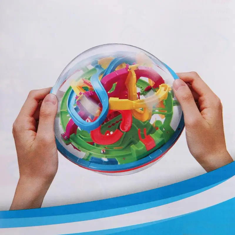 1 шт. Интеллектуальный шар баланс игра и головоломка игрушка 3D шар лабиринт головоломка Дети Сферический лабиринт головоломка развивающие игрушки