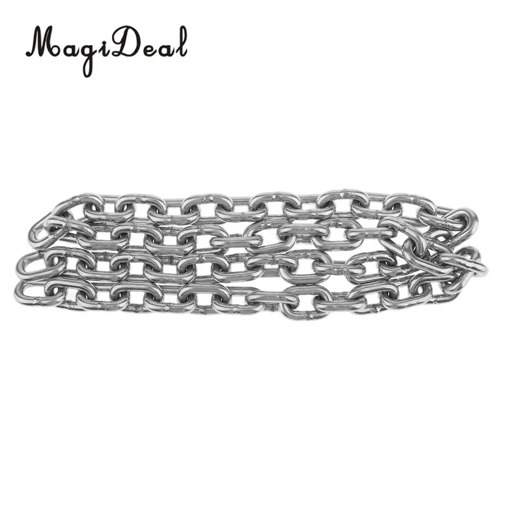 MagiDeal Reliable High Quality Stainless Steel 316 Anchor Chain by 950mm Long for Marine Boats 6MM Kayak Canoe Boating Dinghy