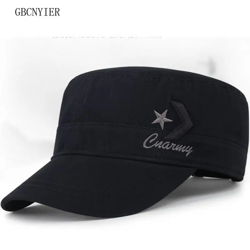 GBCNYIER Bone Brim плоский Топ военная шляпа с буквенным принтом для отдыха унисекс