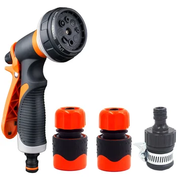 

Garden Washing Cleaner High Power Pressure Car and Hose Nozzle Washer Water Spray Gun with Quick Connect Adapters Faucet Connect