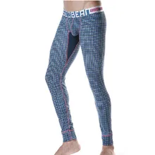 Новые seobean мужские кальсоны Chidori плед хлопок лайкра тонкие леггинсы тонкие нижнее белье кальсоны 2 цвета s m l xl