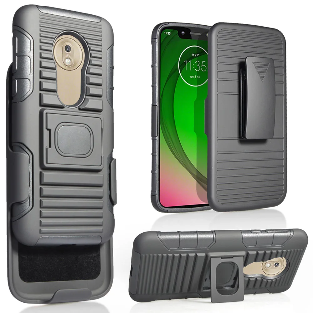 Для Motorola Moto G7 Play/G7 Power Case сверхмощное магнитное кольцо Броня ударопрочный зажим