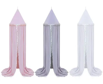 

Cotton Baby Canopy Mosquito Net Anti Mosquito Princess Bed Canopy Girls Room Decoration Bed Canopy Pest control Reject Net