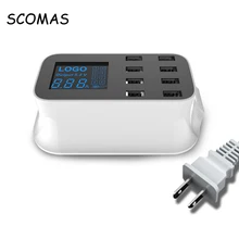 SCOMAS USB Hub Charger 8 Ports Micro USB Splitter Multi Hub USB Combo All In One for Laptop PC Computer Accessories High Speed