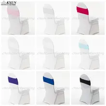 Спандекс лайкра чехол для свадебного стула лента Свадьба Вечеринка стул именинника Декор