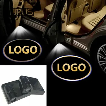 

JURUS 2PCS Wireless Led Car Door Light Welcome Logo Light For Suzuki For Chrysler For Chevrolet Logo Projector Ghost Shadow Lamp