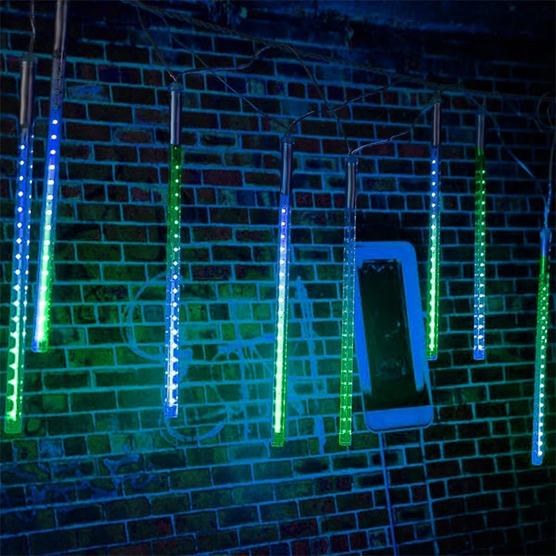 

Rain Star 10 Strip 360 Led Solar Light Outdoor Garden Bar Courtyard Solar Lamp Lighting Multicolor Waterproof Ip65 String Lights