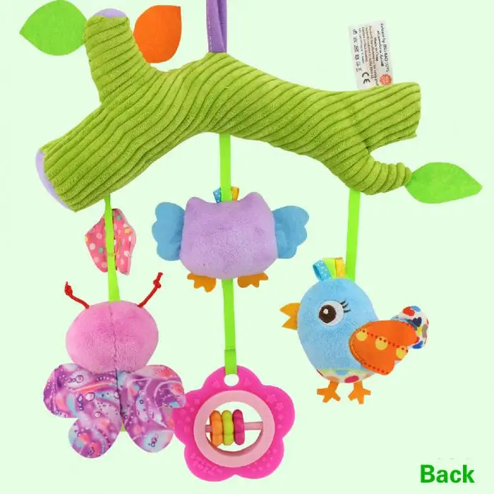 Модные детские плюшевые игрушки перекладина Тип красочные животных кулон висит Детская кроватка прогулочная коляска детские игрушки для