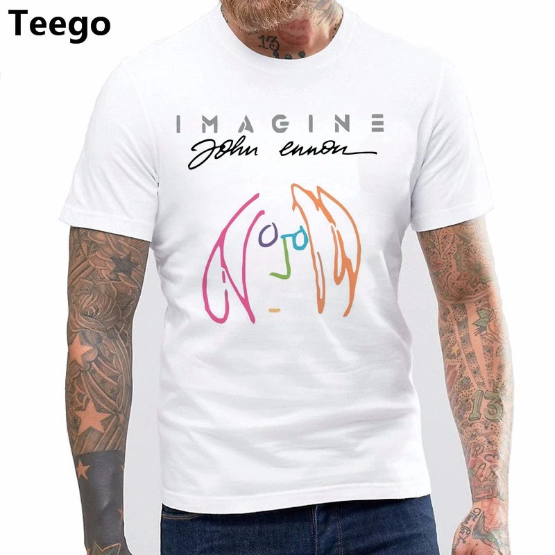 

Stranger Things Design T Shirt 2017 New Tops Summer Cool Funny T-Shirt John Lennon Imagine t shirt designer