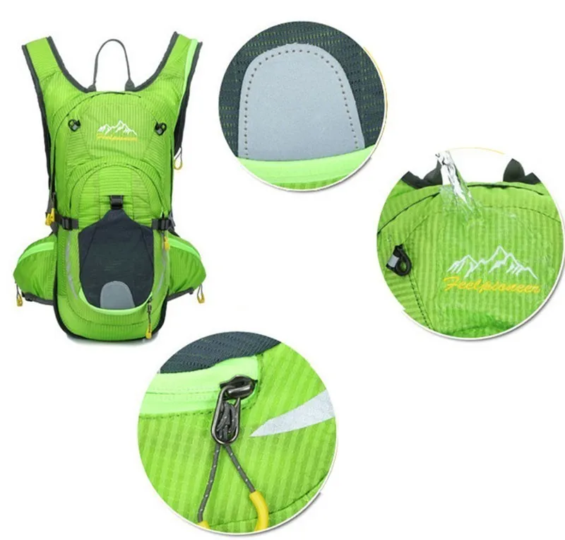 Excellent Waterproof MTB Bike Hydration Breathable 15L Backpack+2L Water Bags Large Capacity Bicycle Bags Cycling Knapsack Travel Packsack 20