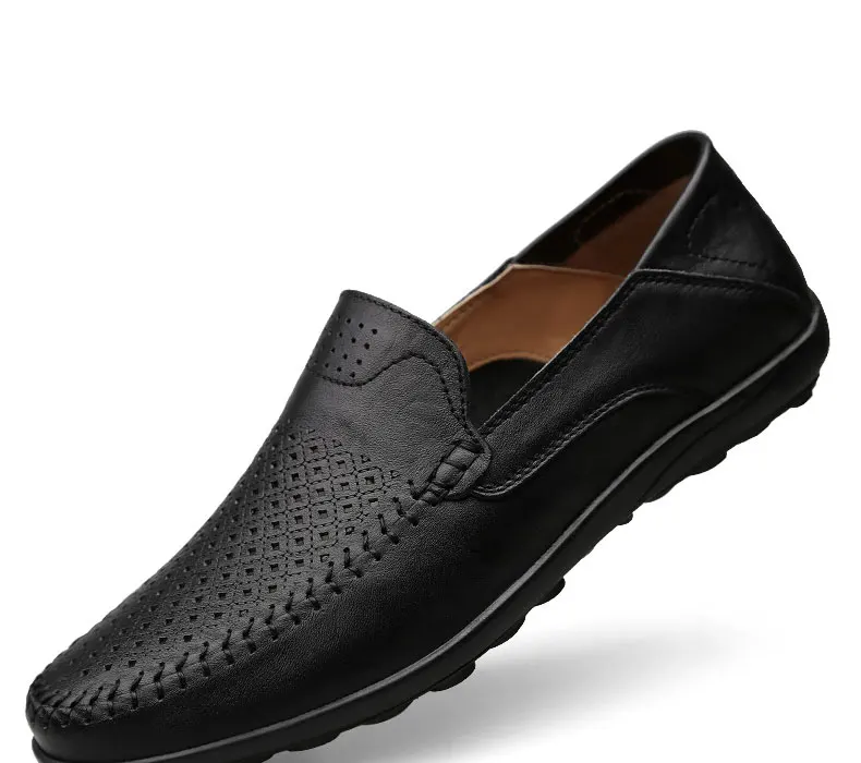 Homem Mocassins Sapatos masculinos Marrom Preto Mens