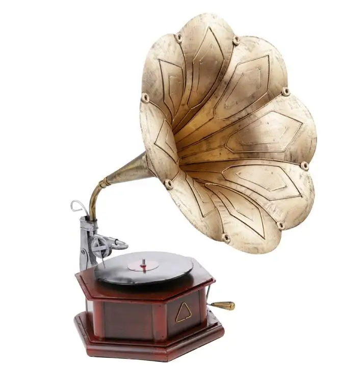 Металлические поделки Железный граммофон модель CD проигрыватель записывающая