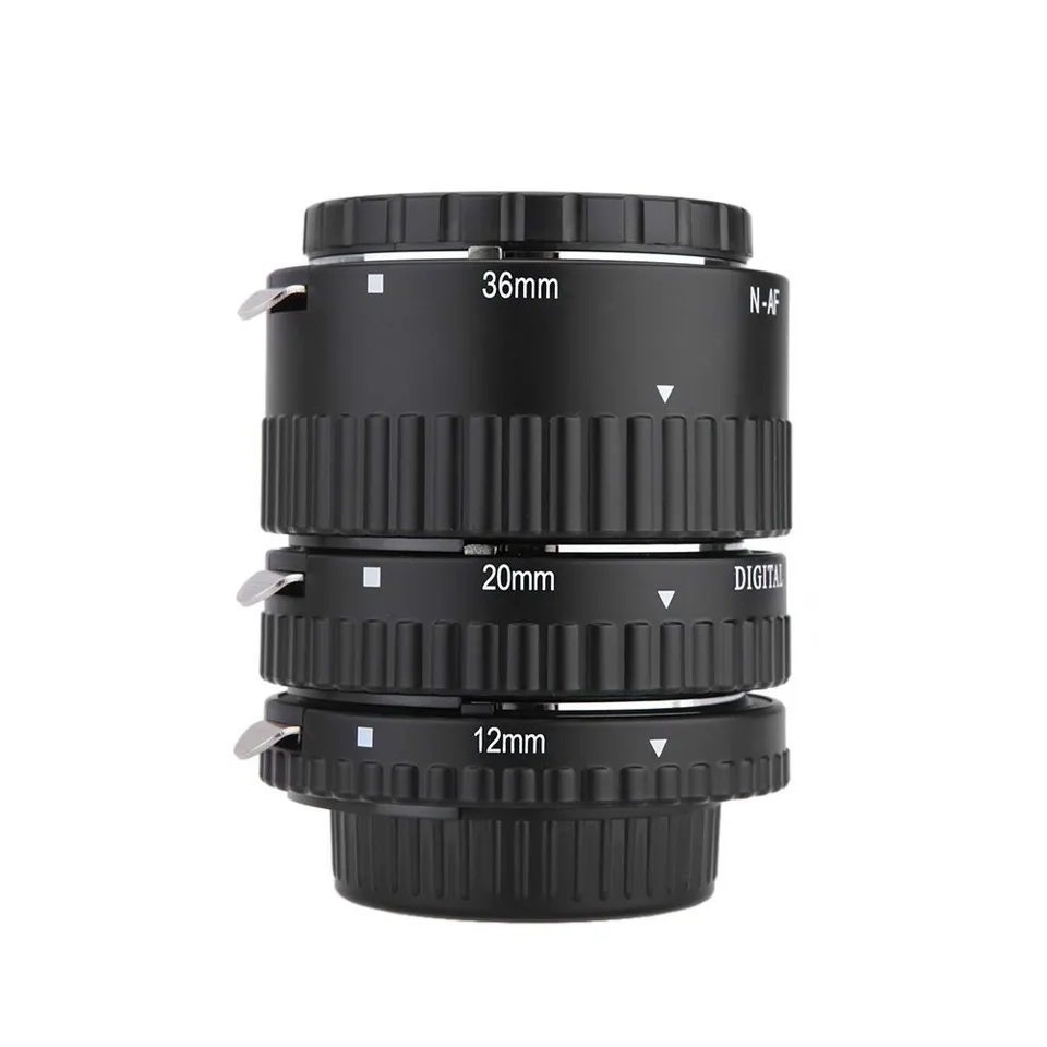 Tubo Di Prolunga Macro Per Nikon - Set 12mm, 20mm, 36mm Per Foto Ravvicinate - Foto 3