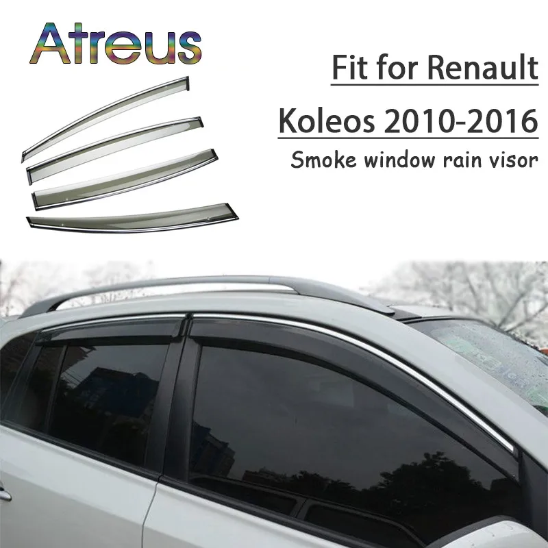 Atreus 1 комплект ABS для 2018 2017 2016 2015 2010 Renault аксессуары Koleos автомобильные дефлекторы