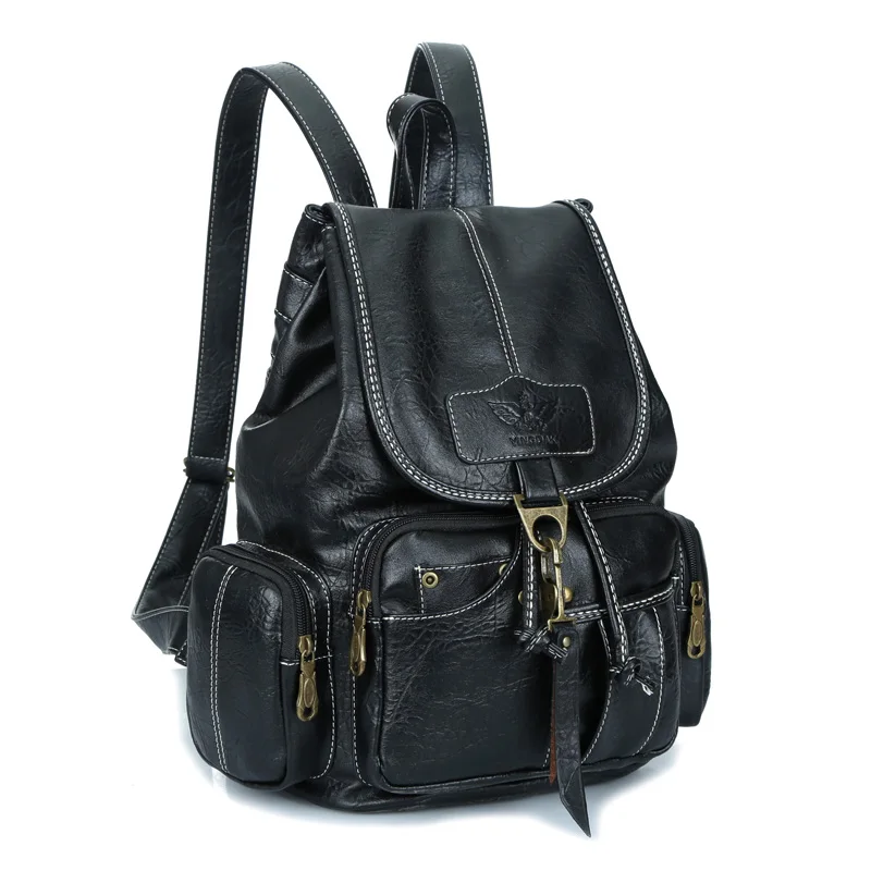 Vintage School Bags Women Backpack for Teenage Girls mochila Bagpack High Quality Leather Backpacks Female Shoulder Travel Bag Vintage School Bags Women Backpack for Teenage Girls mochila Bagpack High Quality Leather Backpacks Female Shoulder Travel Bag