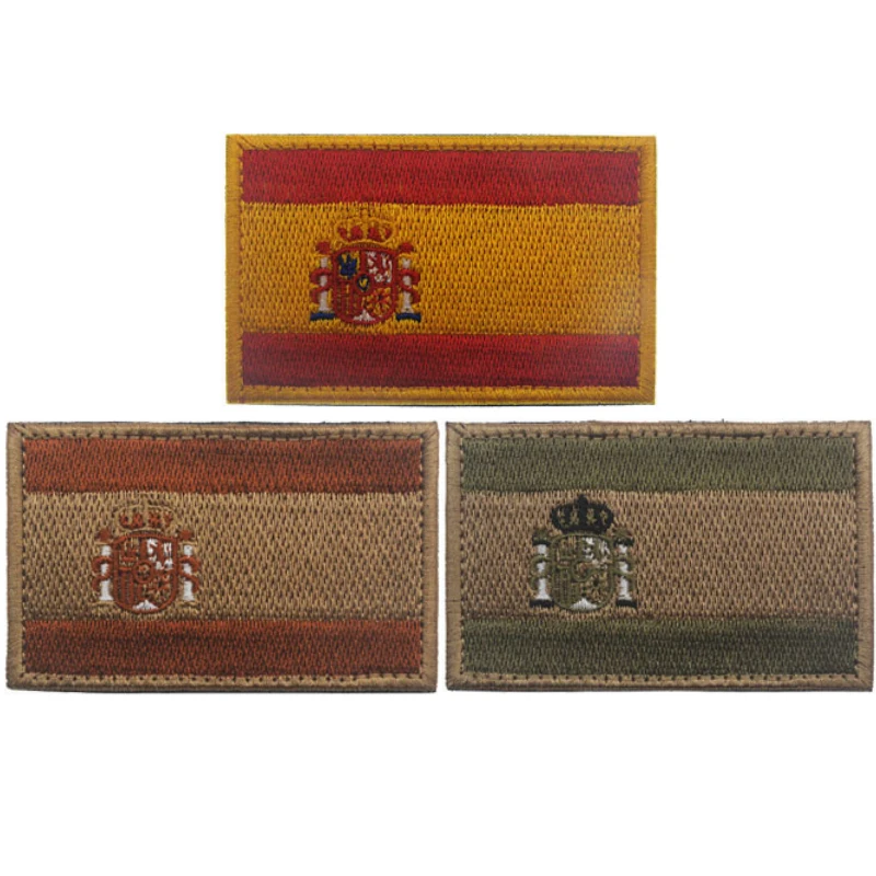 Wholesale 20PCS Spain Spanish National Flag Embroidery Patch