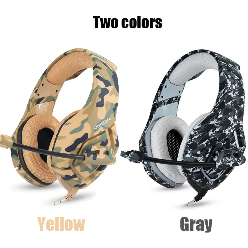 Лучшая игровая гарнитура Casque K1 с микрофоном камуфляжные наушники
